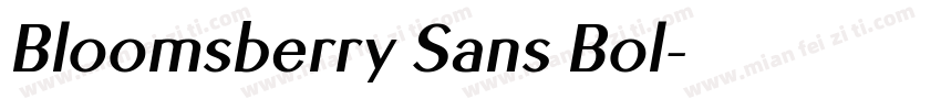 Bloomsberry Sans Bol字体转换